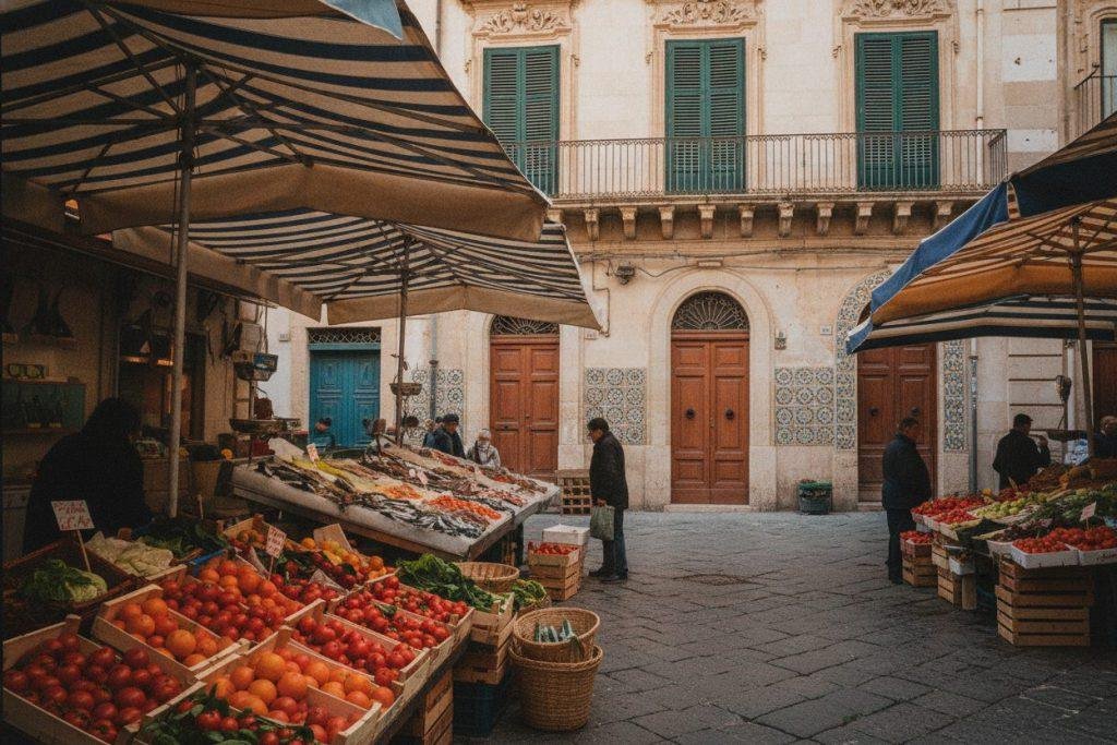 Noto market morning