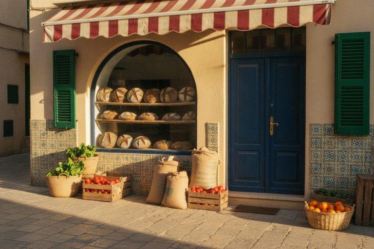 Find the bakery first