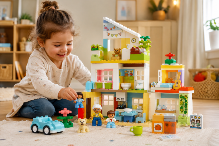 LEGO DUPLO 3-in-1 modern woonhuis met figuren.